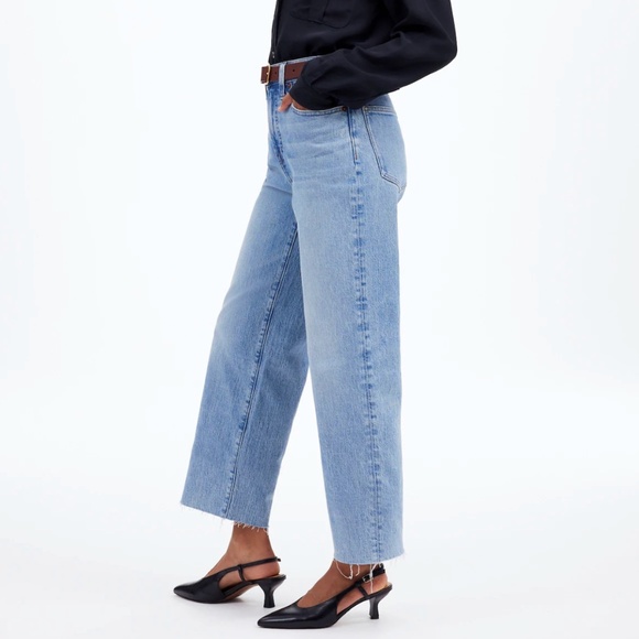 Madewell The Perfect Vintage Wide-Leg Crop Jean Size 26 - Picture 3 of 16
